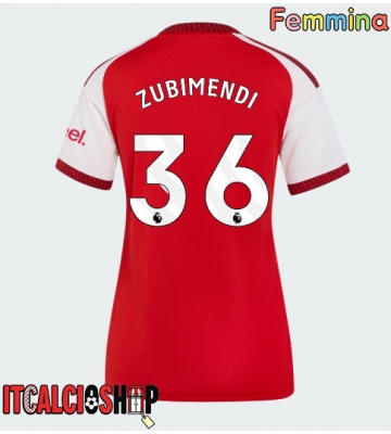 Arsenal Martin Zubimendi #36 Prima Maglia Femmina 2026-27 Manica Corta
